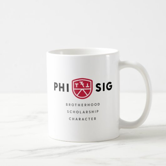 Phi Sigma Kappa Grundsätze Kaffeetasse (Rechts)