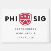 Phi Sigma Kappa Grundsätze Magnet (Vorderseite)