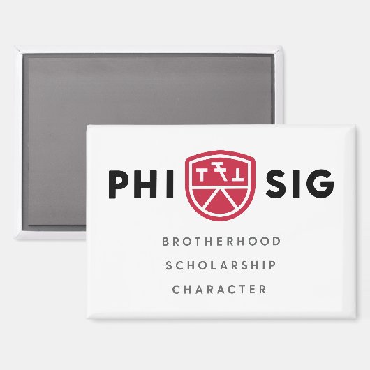 Phi Sigma Kappa Grundsätze Magnet (Vorderseite/Rückseite)