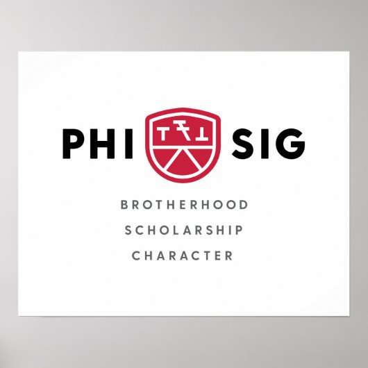 Phi Sigma Kappa Grundsätze Poster (Vorne)