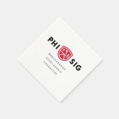 Phi Sigma Kappa Grundsätze Serviette (Ecke)