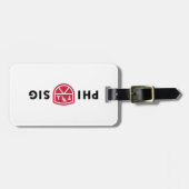 Phi Sigma Kappa-Logo Gepäckanhänger (Vorderseite horizontal)