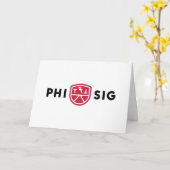 Phi Sigma Kappa-Logo Karte (Gelbe Blume)