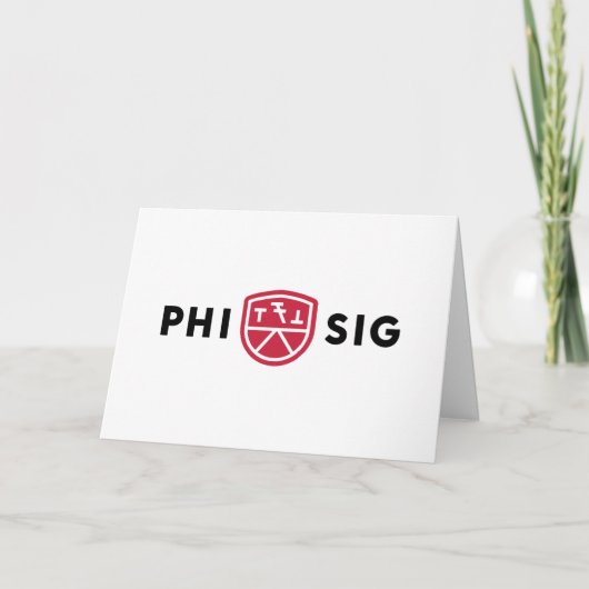 Phi Sigma Kappa-Logo Karte (Vorderseite)