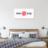 Phi Sigma Kappa-Logo Leinwanddruck (Insitu (Schlafzimmer))