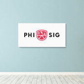 Phi Sigma Kappa-Logo Leinwanddruck (Insitu (Holzboden))