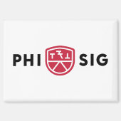 Phi Sigma Kappa-Logo Magnet (Vorderseite)