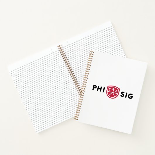 Phi Sigma Kappa-Logo Notizblock (Innenseite)