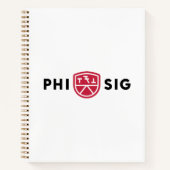 Phi Sigma Kappa-Logo Notizblock (Vorderseite)