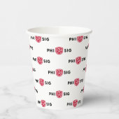 Phi Sigma Kappa-Logo Pappbecher (Links)