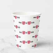 Phi Sigma Kappa-Logo Pappbecher (Rechts)