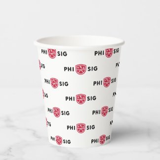Phi Sigma Kappa-Logo Pappbecher