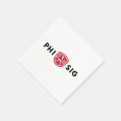 Phi Sigma Kappa-Logo Serviette (Ecke)