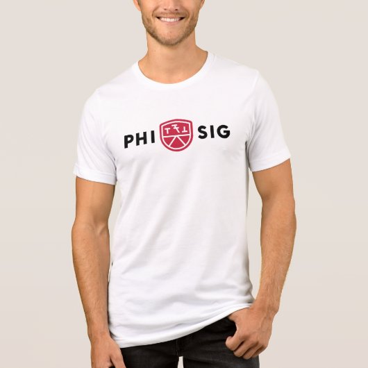 Phi Sigma Kappa-Logo Tri-Blend Shirt (Vorderseite)