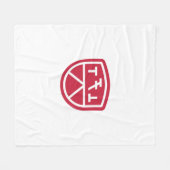 Phi Sigma Kappa Schild Fleecedecke (Vorderseite (Horizontal))