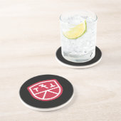 Phi Sigma Kappa Schild Getränkeuntersetzer (Seite)