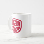 Phi Sigma Kappa Schild Kaffeetasse (Vorderseite Links)