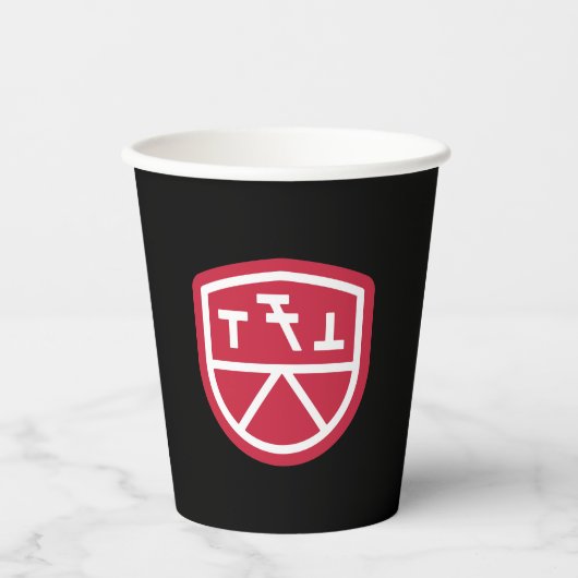 Phi Sigma Kappa Schild Pappbecher (Vorderseite)