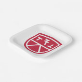 Phi Sigma Kappa Schild Pappteller (Gewinkelt)