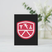 Phi Sigma Kappa Schild Postkarte (Stehend Vorderseite)