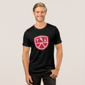 Phi Sigma Kappa Schild Tri-Blend Shirt (Vorderseite voll)