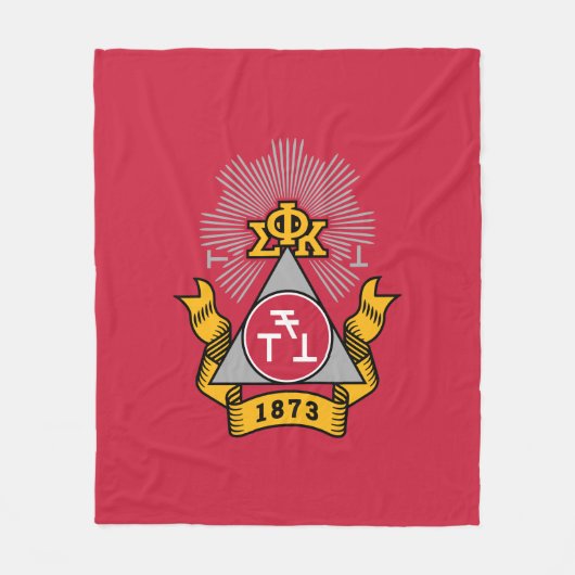 Phi Sigma Kappa Wappen Fleecedecke (Vorderseite)