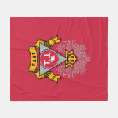 Phi Sigma Kappa Wappen Fleecedecke (Vorderseite (Horizontal))