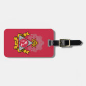 Phi Sigma Kappa-Wappen Gepäckanhänger (Vorderseite horizontal)