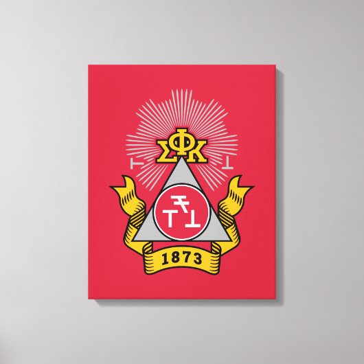 Phi Sigma Kappa-Wappen Leinwanddruck (Vorderseite)