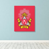 Phi Sigma Kappa-Wappen Leinwanddruck (Insitu (Holzboden))