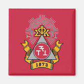 Phi Sigma Kappa Wappen Magnet (Vorne)