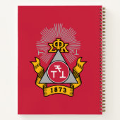 Phi Sigma Kappa Wappen Notizblock (Rückseite)
