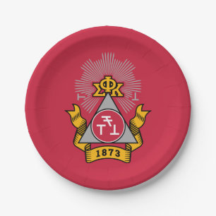Phi Sigma Kappa-Wappen Pappteller