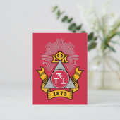 Phi Sigma Kappa-Wappen Postkarte (Stehend Vorderseite)