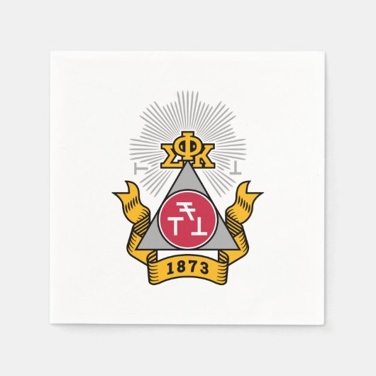 Phi Sigma Kappa-Wappen Serviette (Vorderseite)