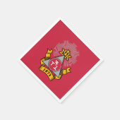 Phi Sigma Kappa Wappen Serviette (Ecke)