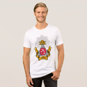 Phi Sigma Kappa Wappen Tri-Blend Shirt (Vorderseite voll)
