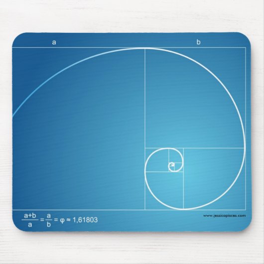 Phi-Verhältnis 2 Mousepad (Vorne)
