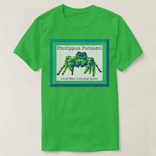 Phidippus Putnami Jumping Spider T-Shirt (Design vorne)