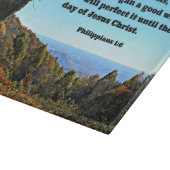 Phil. 1:6 Ich bin davon überzeugt, dass er, der.. Schneidebrett (Ecke)