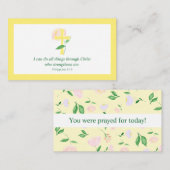 Phil. 4:13 I can do all things Scripture Card Visitenkarte (Vorne/Hinten)