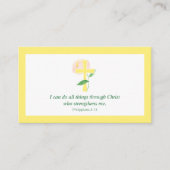 Phil. 4:13 I can do all things Scripture Card Visitenkarte (Vorderseite)