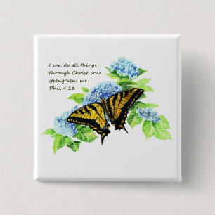 Phil-4:13 inspirierend Bibel-Schrifts-Motivation Button
