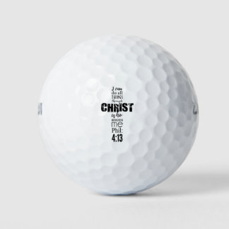 Phil 4:13 Kreuz bk Golfball