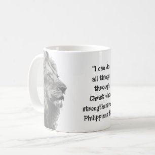 Phil 4:13 Motivation der Inspirationsbibel-Schrift Kaffeetasse