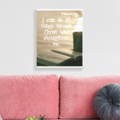 Phil 4: 13 | Motivierend Biokotierungen Verse Leinwanddruck (Insitu (Wohnzimmer))