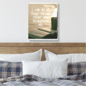 Phil 4: 13 | Motivierend Biokotierungen Verse Leinwanddruck (Insitu (Schlafzimmer))