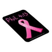 Phil 4:13 Überlebt rosa Band Magnet (Rechte Seite)