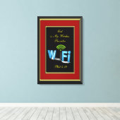 Phil 4:19 Gott ist mein Wireless-Provider Leinwanddruck (Insitu (Holzboden))