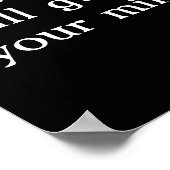 Phil 4:7 Wölfe schauen in den Vollmond. Poster (Ecke)